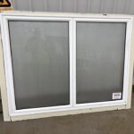 Aluminium double-opening window