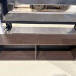 Oak veneer storage shelf/cabinet